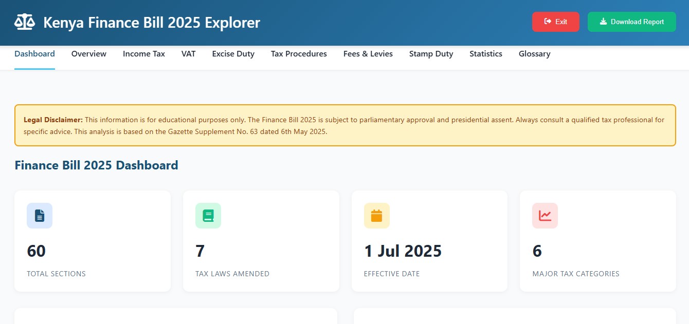 Finance Bill 2025 Explorer